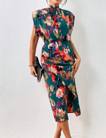Rochie midi Shein, mix culori
