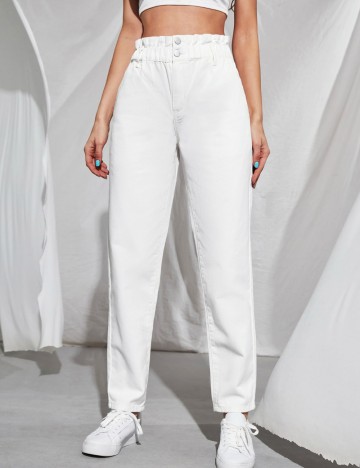 Jeans Shein, alb