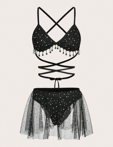 Set Lenjerie intimă Shein, negru