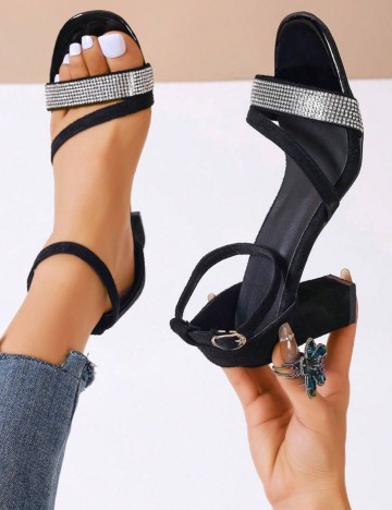 Sandale Cu Toc Shein, negru