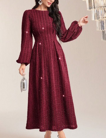 Rochie midi Shein, vișiniu