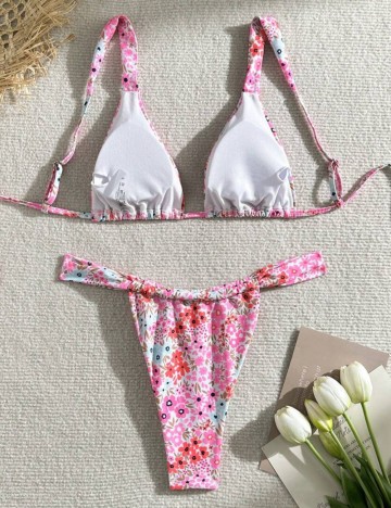 Costum de baie Shein, mix culori
