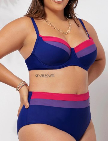 Costum de baie Shein Curve+, mix culori