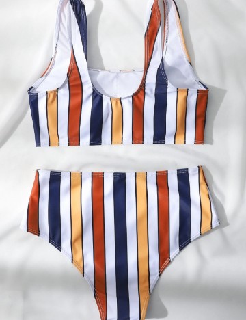 Costum de baie Shein, mix culori