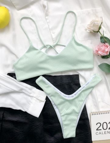 Costum de baie Shein, verde