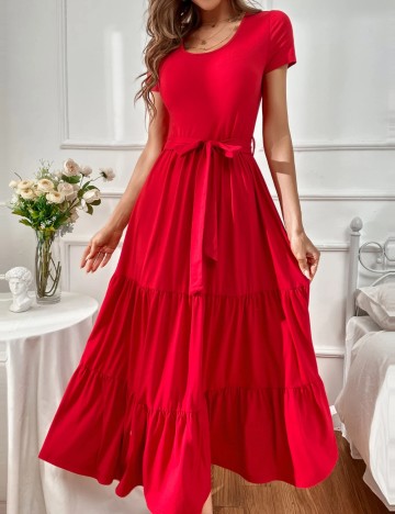 Rochie midi Shein, roșu