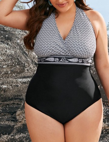 Costum de baie întreg Shein Curve+, mix culori