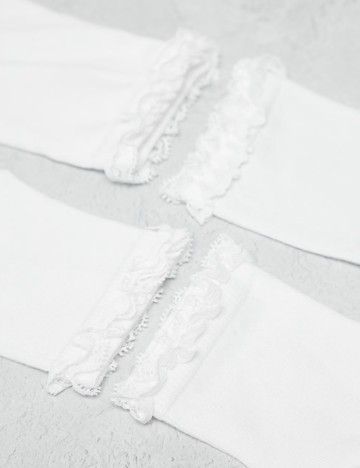 Set șosete ASOS, alb