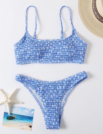 Costum de baie Shein, mix culori