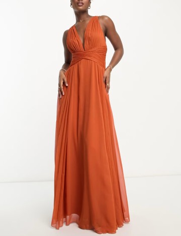 Rochie maxi ASOS, cărămiziu
