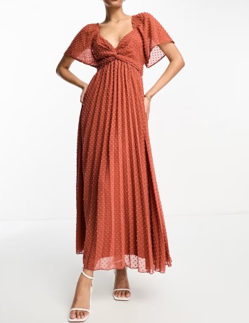 Rochie maxi ASOS, cărămiziu