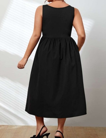Rochie midi Shein Curve+, negru