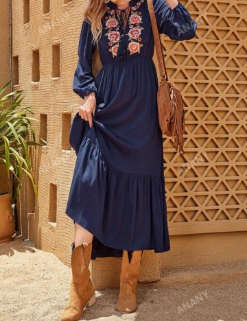 Rochie midi Shein, bleumarin