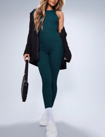 Salopetă lungă PRETTYLITTLETHING, verde