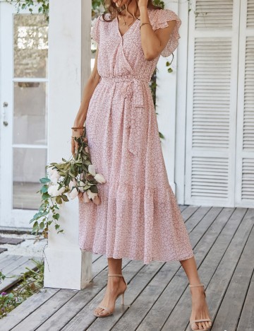 Rochie midi Shein, mix culori