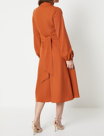 Rochie midi Principles, cărămiziu