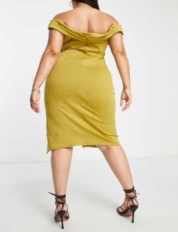 Rochie midi ASOS, maslin