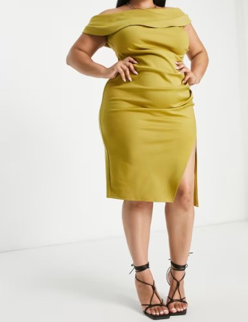 Rochie midi ASOS, maslin