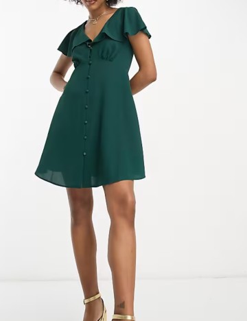 Rochie mini ASOS, verde