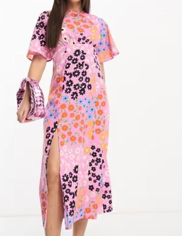 Rochie midi Influence, mix culori