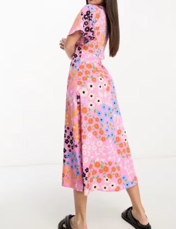 Rochie midi Influence, mix culori