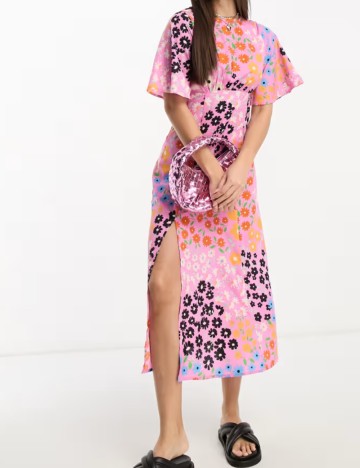 Rochie midi Influence, mix culori