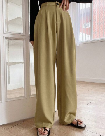 Pantaloni DAZY by Shein, verde