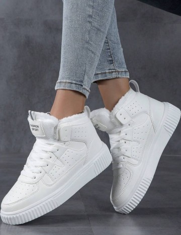 Pantofi Sport Shein, alb