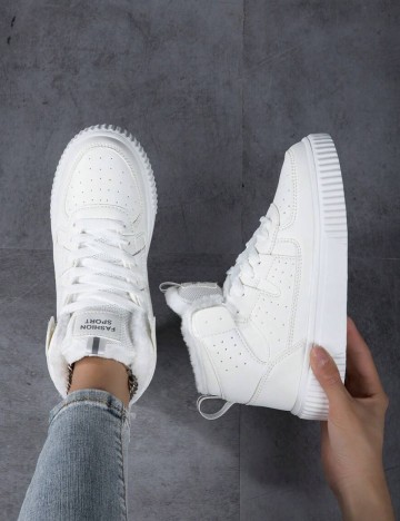 Pantofi Sport Shein, alb