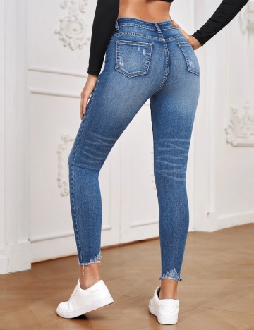 Jeans Shein, albastru