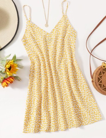 Rochie mini Shein, galben