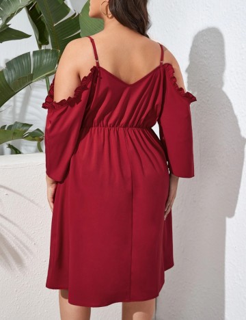 Rochie mini Shein Curve+, vișiniu