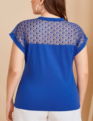 Tricou Shein Curve+, albastru