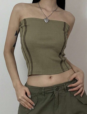 Top DAZY by Shein, kaki