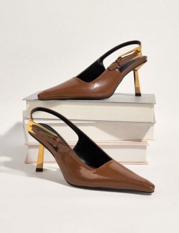 Pantofi Shein, maro