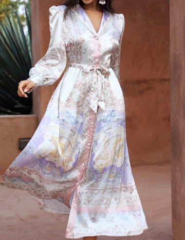 Rochie maxi Shein, mix culori