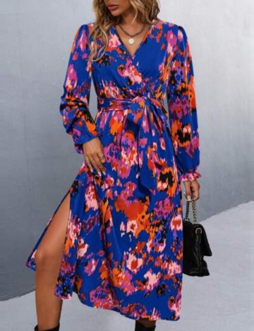 Rochie midi Shein, mix culori
