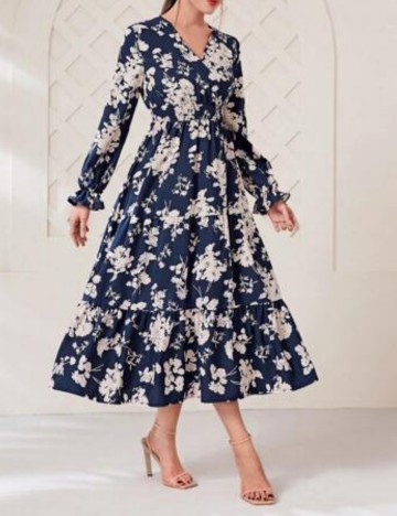 Rochie maxi Shein, mix culori