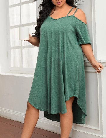 Rochie De Noapte Shein Curve+, verde