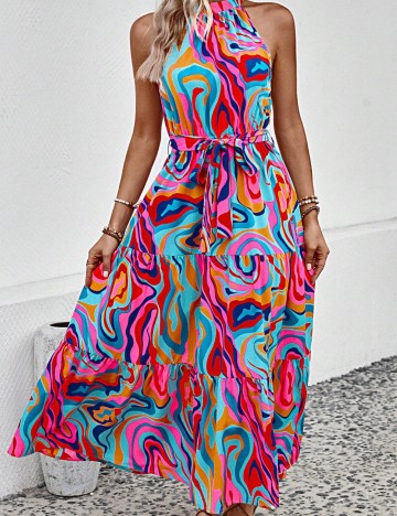 Rochie maxi ASOS, mix culori