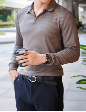Bluză MANFINITY by Shein, gri