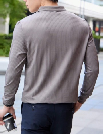 Bluză MANFINITY by Shein, gri