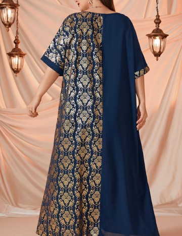 Rochie maxi Shein Curve+, albastru
