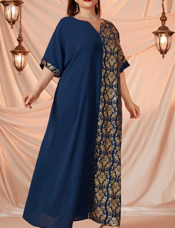 Rochie maxi Shein Curve+, albastru