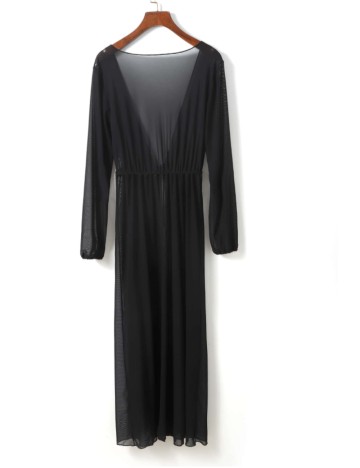 Cardigan de plajă Shein, negru