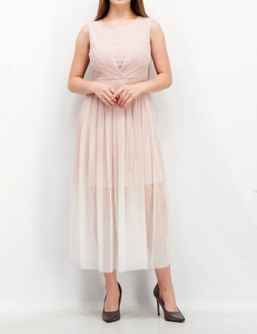 Rochie midi Vero Moda, roz