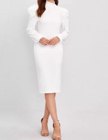 Rochie midi Shein, alb