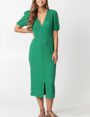Rochie midi INDISKA, verde