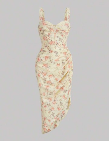 Rochie midi Shein, mix culori