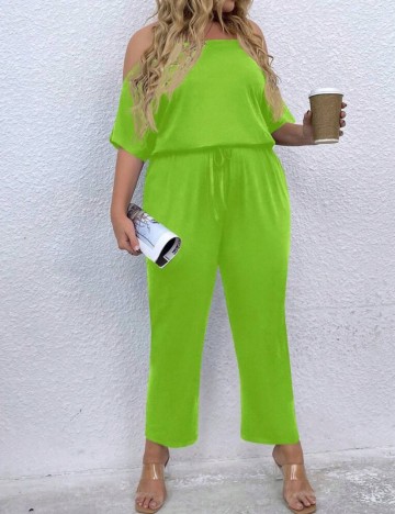 Salopetă Shein Curve+, verde